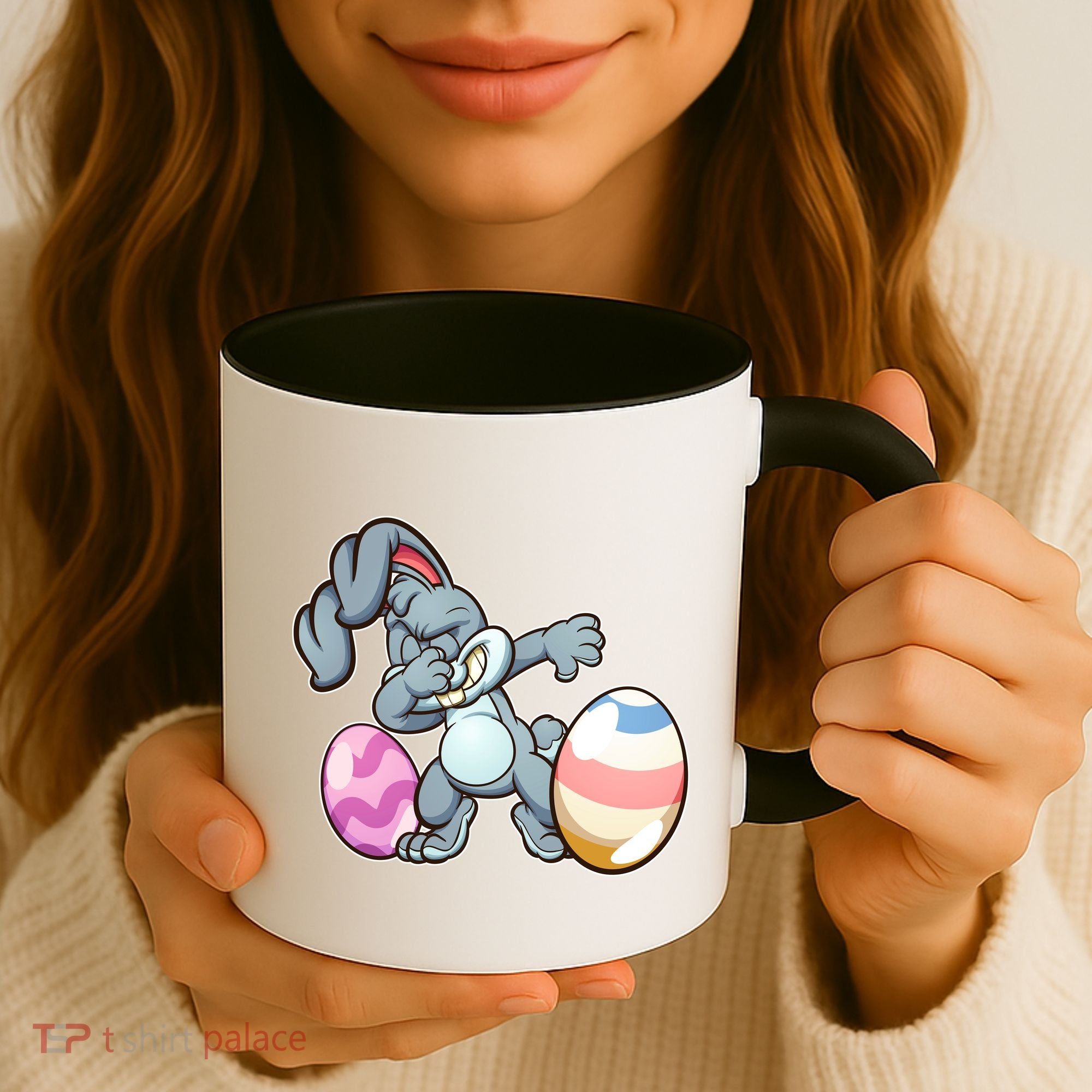 Easter Bunny Dabbing Coffee Mug