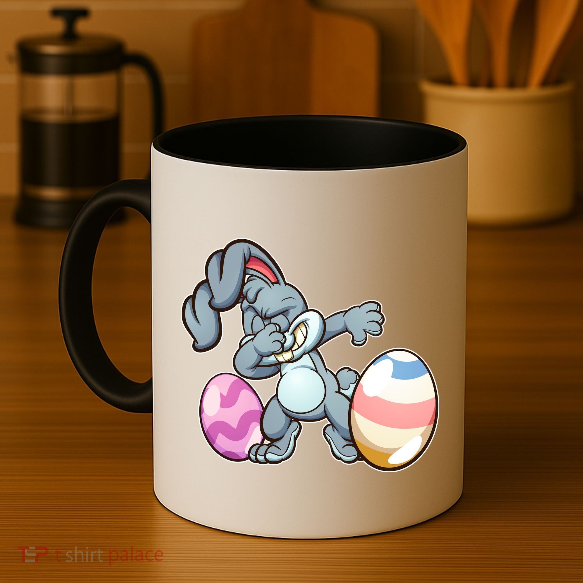 Easter Bunny Dabbing Coffee Mug