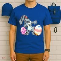 Easter Bunny Dabbing T-Shirt thumb 6