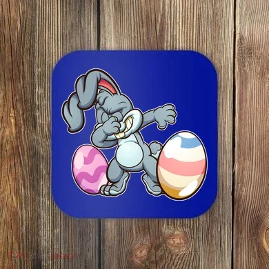 Easter Bunny Dabbing Coaster