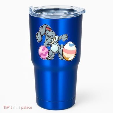 Easter Bunny Dabbing Tumbler
