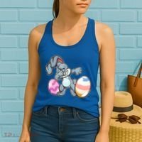 Easter Bunny Dabbing Women's Tank Top thumb 2