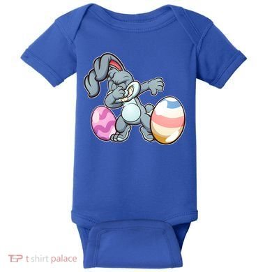Easter Bunny Dabbing Baby Bodysuit
