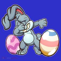 Easter Bunny Dabbing Women's T-Shirt thumb 6