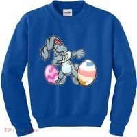 Easter Bunny Dabbing Kids Sweatshirt thumb 0