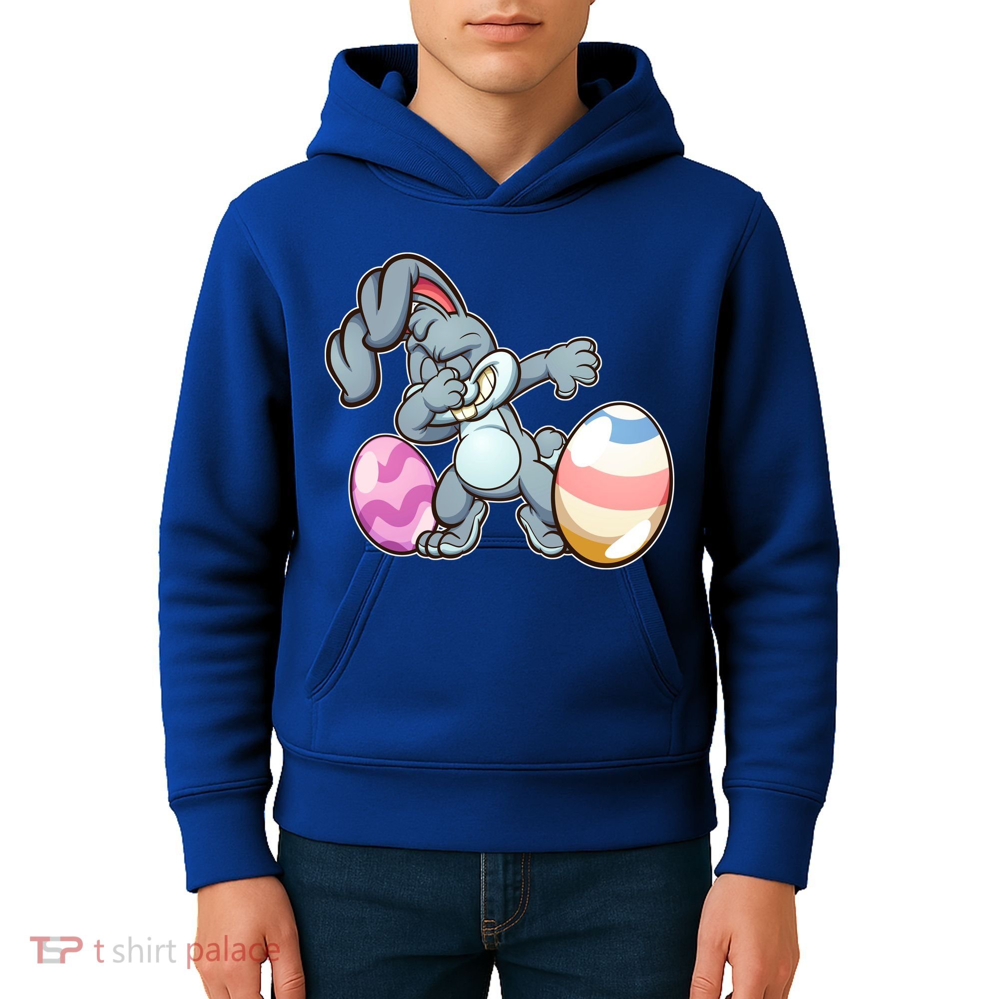 Easter Bunny Dabbing Kids Hoodie