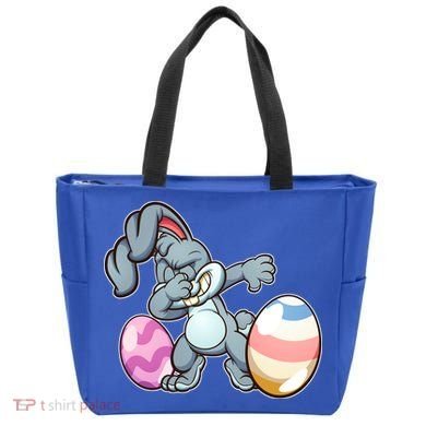 Easter Bunny Dabbing Tote Bag