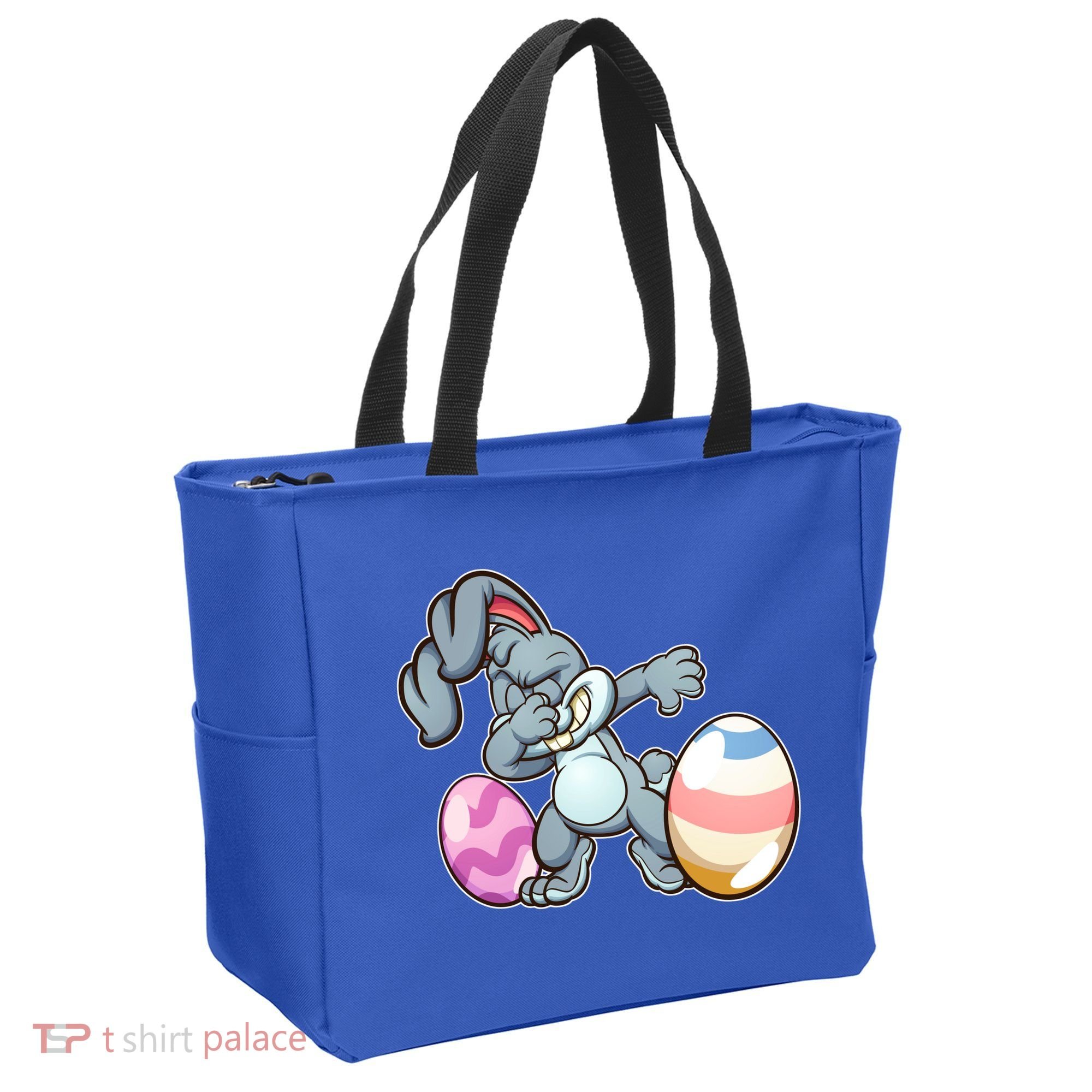 Easter Bunny Dabbing Tote Bag