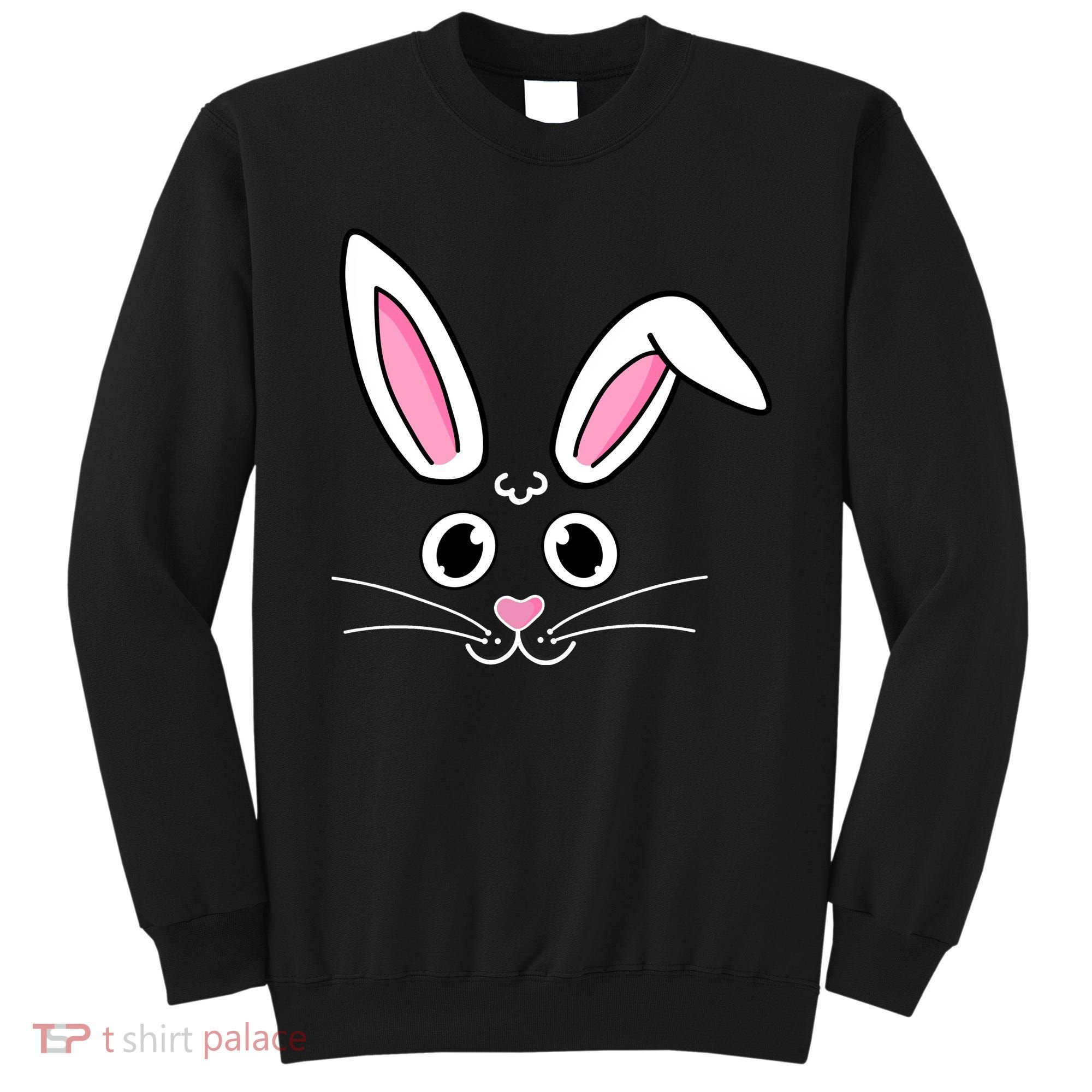 Easter Bunny Face Sweatshirt