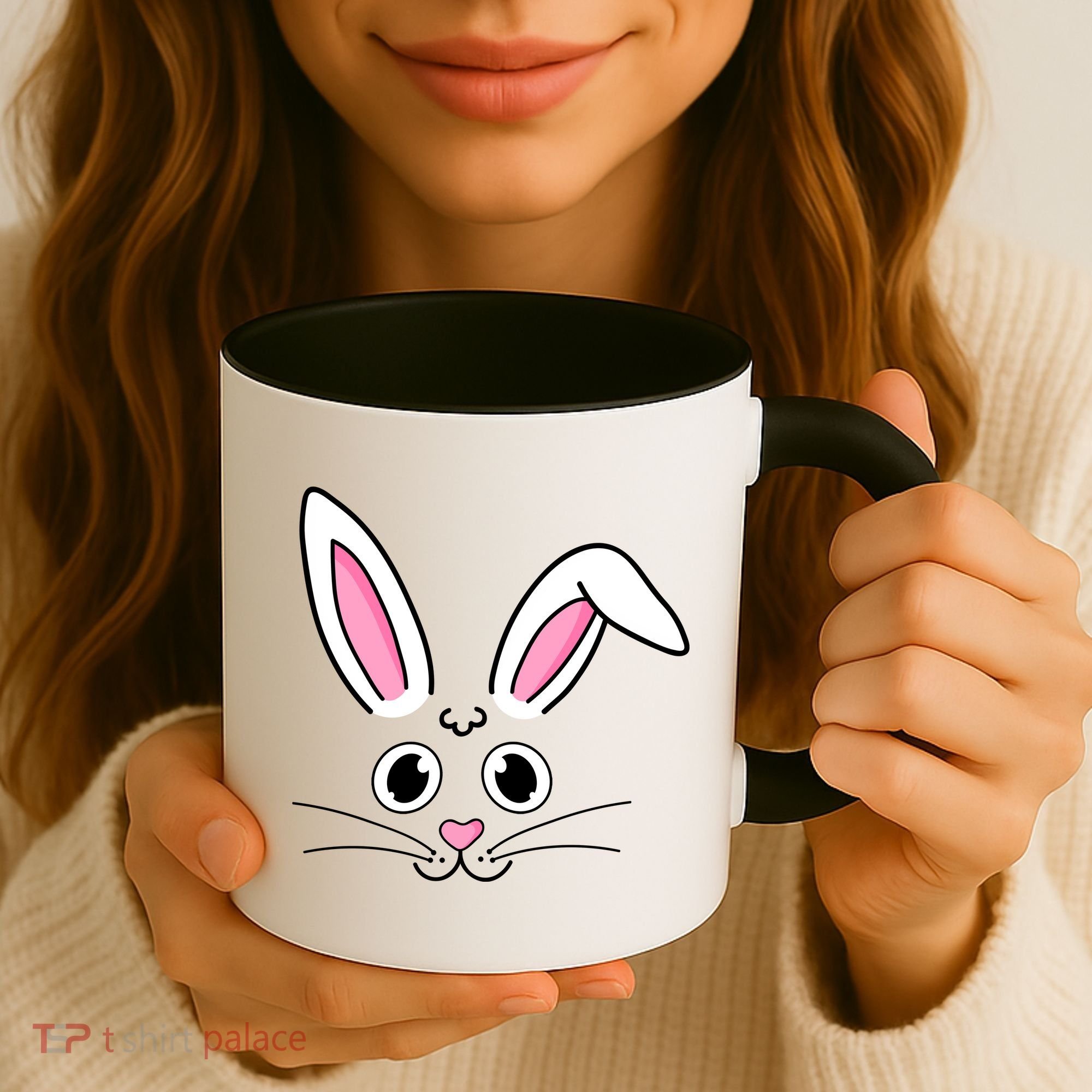 Easter Bunny Face Coffee Mug