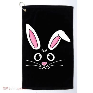 Easter Bunny Face Golf Towel