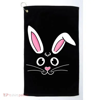 Easter Bunny Face Golf Towel
