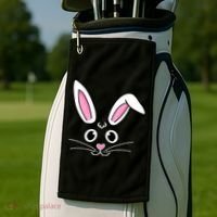 Easter Bunny Face Golf Towel thumb 2
