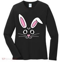 Easter Bunny Face Women's Long Sleeve Shirt thumb 0
