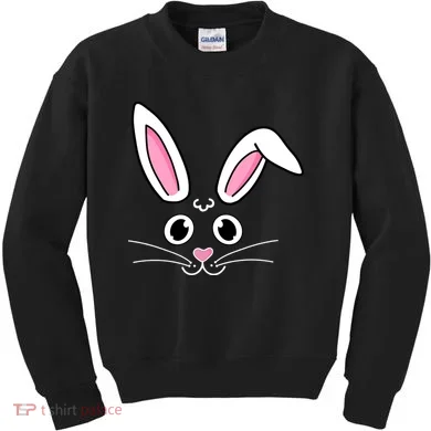 Easter Bunny Face Kids Sweatshirt