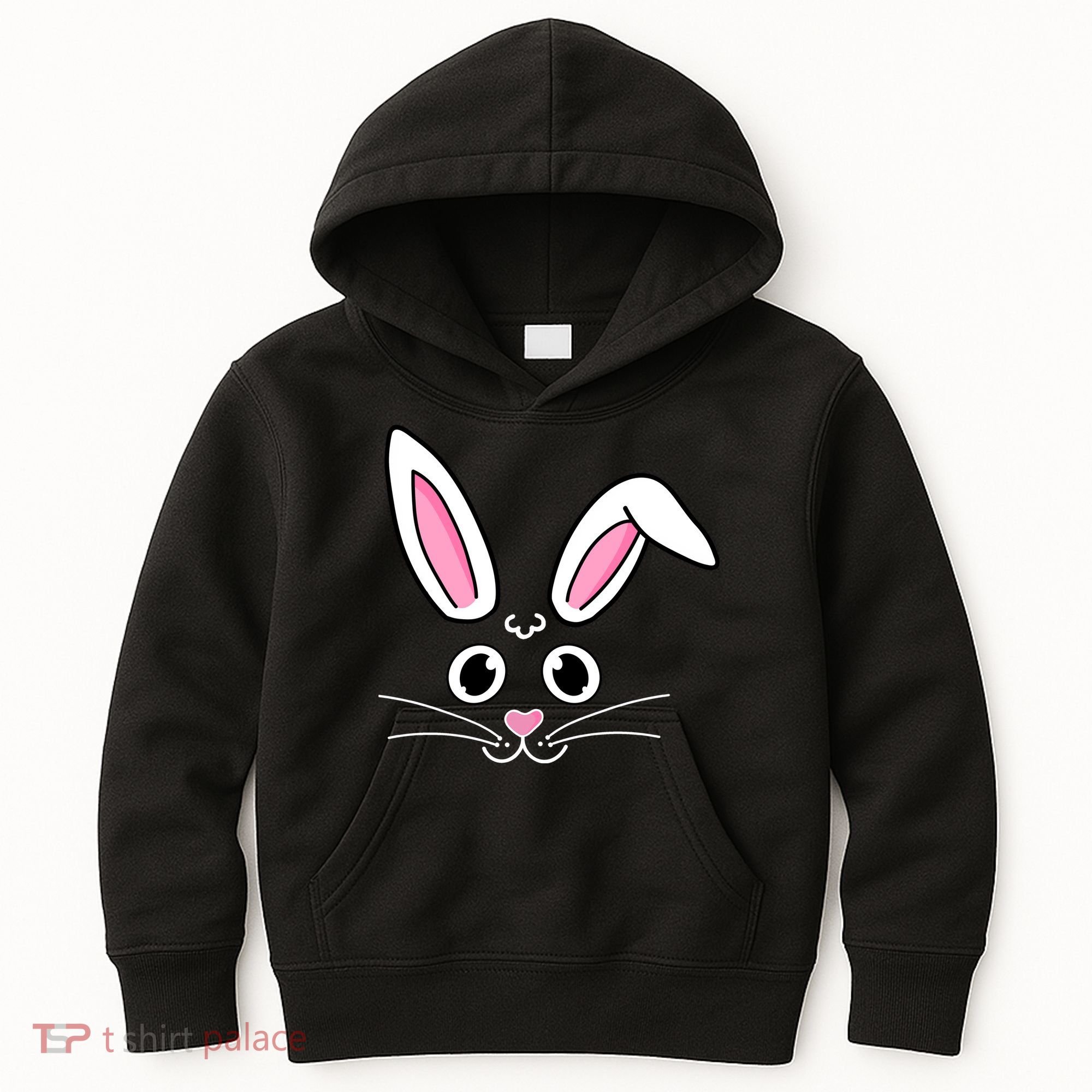 Easter Bunny Face Kids Hoodie