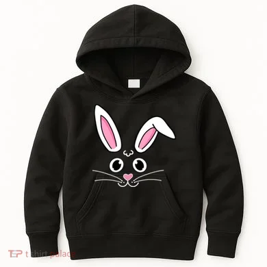 Easter Bunny Face Kids Hoodie