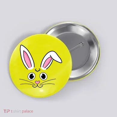 Easter Bunny Face Button
