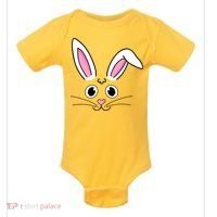 Easter Bunny Face Baby Bodysuit thumb 0