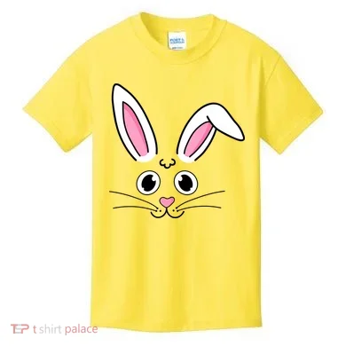 Easter Bunny Face Kids T-Shirt