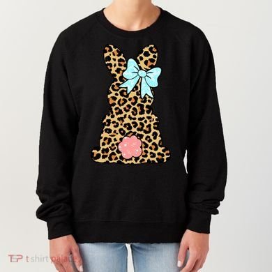 Easter Bunny Leopard Print Women's Sweatshirt