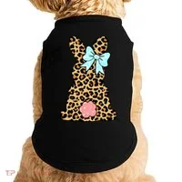Easter Bunny Leopard Print Doggie Tank thumb 0