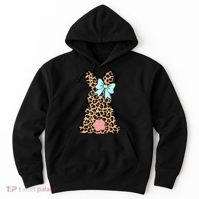 Easter Bunny Leopard Print Hoodie