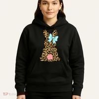 Easter Bunny Leopard Print Hoodie thumb 5