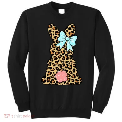 Easter Bunny Leopard Print Sweatshirt