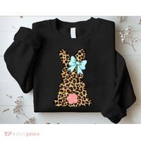 Easter Bunny Leopard Print Sweatshirt thumb 2
