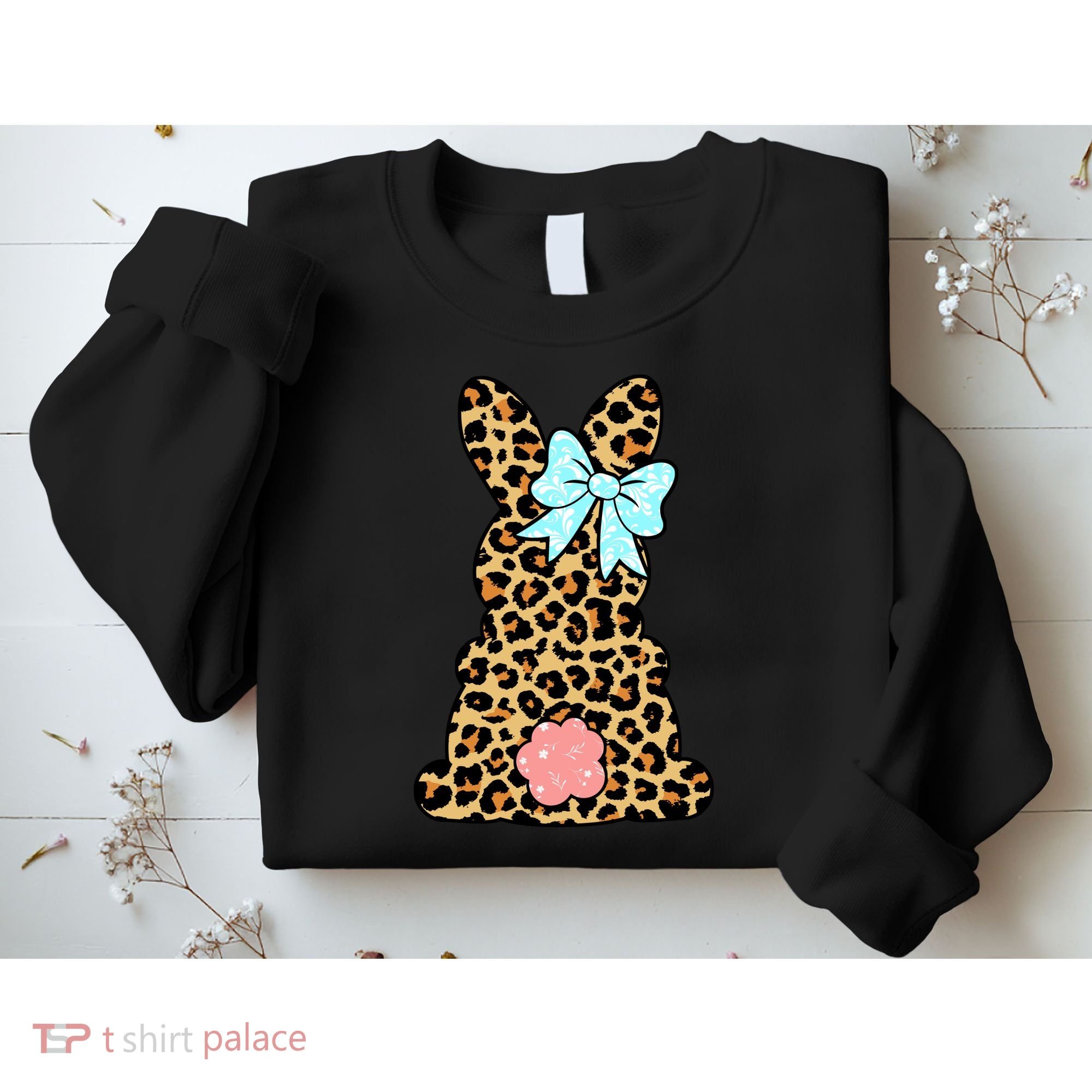 Easter Bunny Leopard Print Sweatshirt