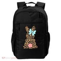 Easter Bunny Leopard Print Backpack thumb 0