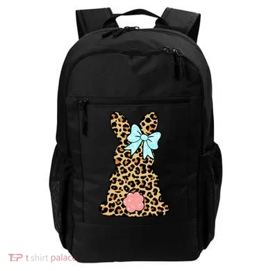 Easter Bunny Leopard Print Backpack