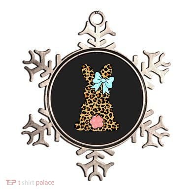 Easter Bunny Leopard Print Ornament