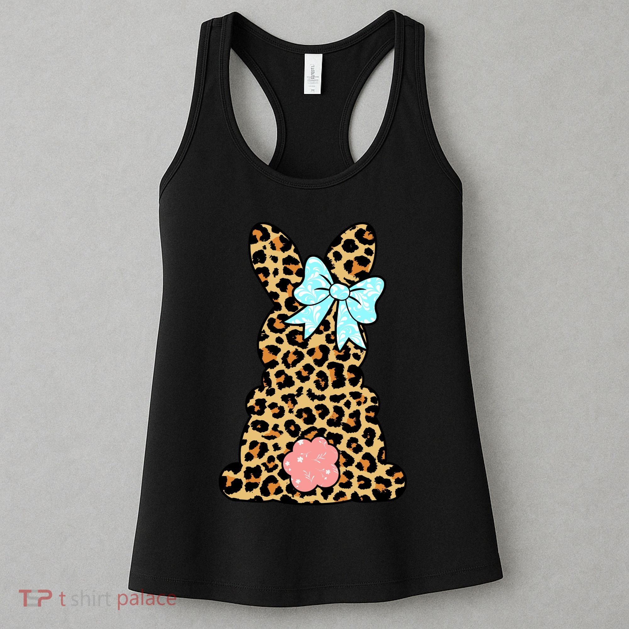 Easter Bunny Leopard Print Women's Tank Top