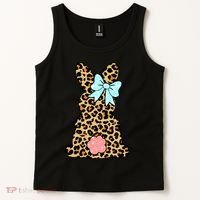 Easter Bunny Leopard Print Tank Top thumb 2
