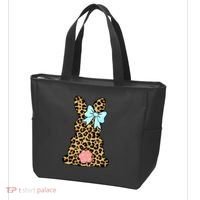 Easter Bunny Leopard Print Tote Bag thumb 3