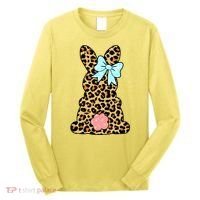 Easter Bunny Leopard Print Long Sleeve Shirt thumb 0