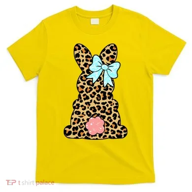 Easter Bunny Leopard Print T-Shirt