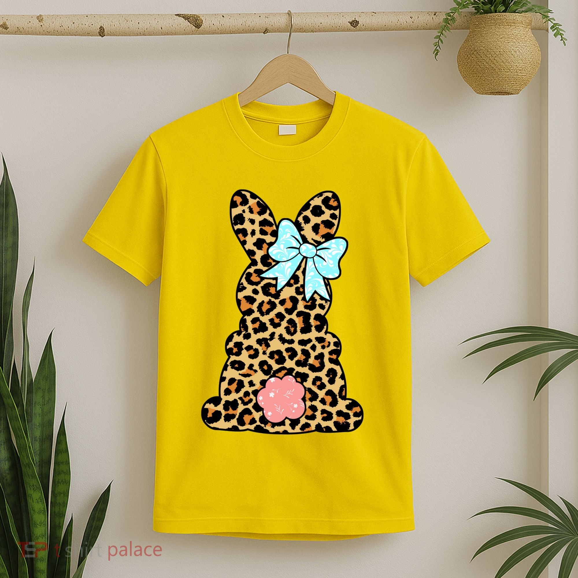 Easter Bunny Leopard Print T-Shirt