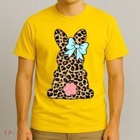 Easter Bunny Leopard Print T-Shirt thumb 3