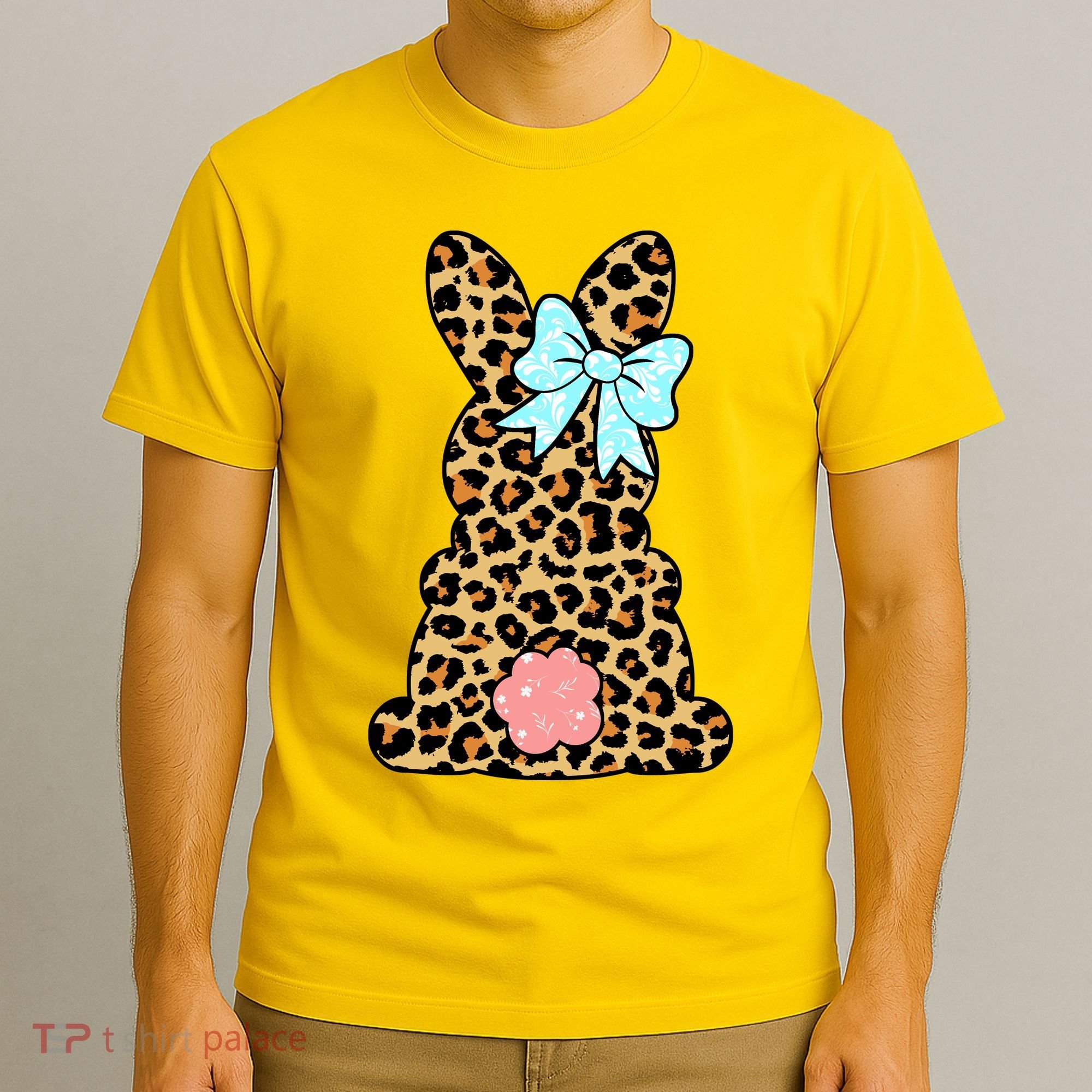 Easter Bunny Leopard Print T-Shirt