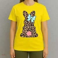 Easter Bunny Leopard Print T-Shirt thumb 4