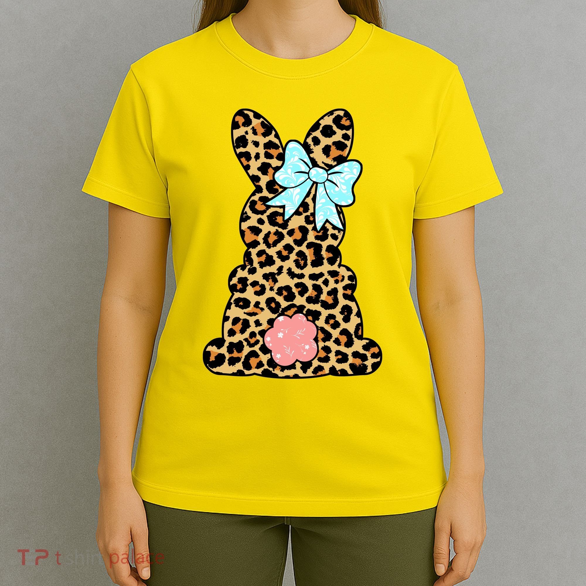 Easter Bunny Leopard Print T-Shirt