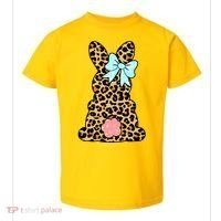 Easter Bunny Leopard Print Toddler T-Shirt thumb 0