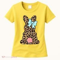 Easter Bunny Leopard Print Women's T-Shirt thumb 0