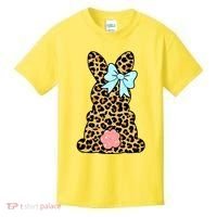Easter Bunny Leopard Print Kids T-Shirt thumb 0