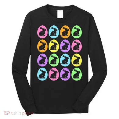 Easter Bunny Rabbit Eggs Long Sleeve Shirt