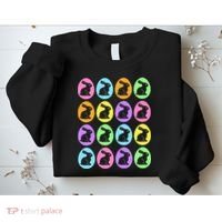 Easter Bunny Rabbit Eggs Sweatshirt thumb 2
