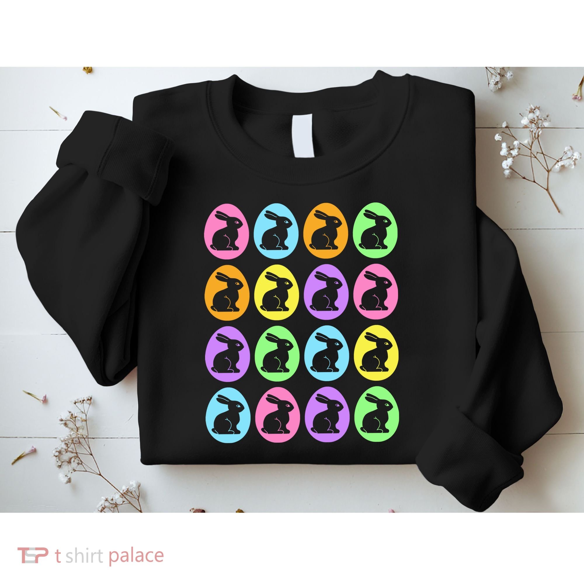 Easter Bunny Rabbit Eggs Sweatshirt